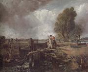 John Constable Study of A boat passing a lock oil on canvas